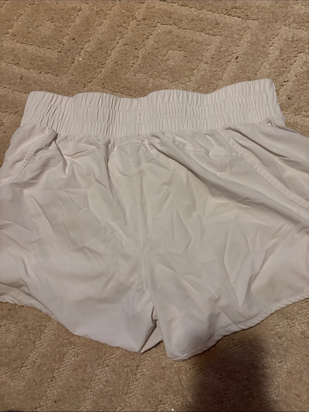 Avia White Women's Athletic Shorts - Elastic Waist Active Style
